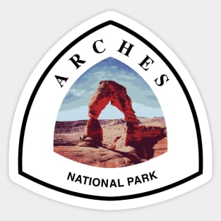 Arches National Park shield Sticker